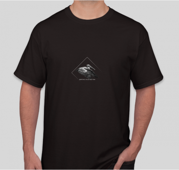 Burke Ingraffia pelican logo t-shirt, unisex, black